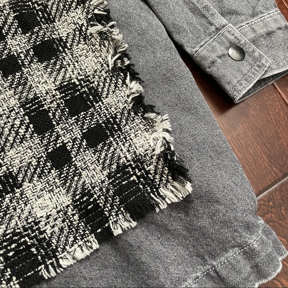 NWT Zara black checkered/plaid button down jacket - Picture 9 of 12